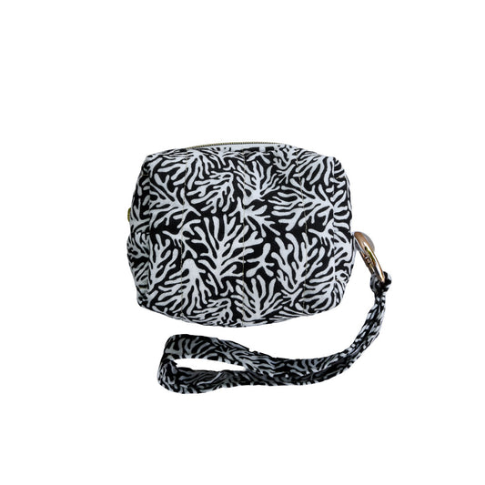 mini pochette • corail noir