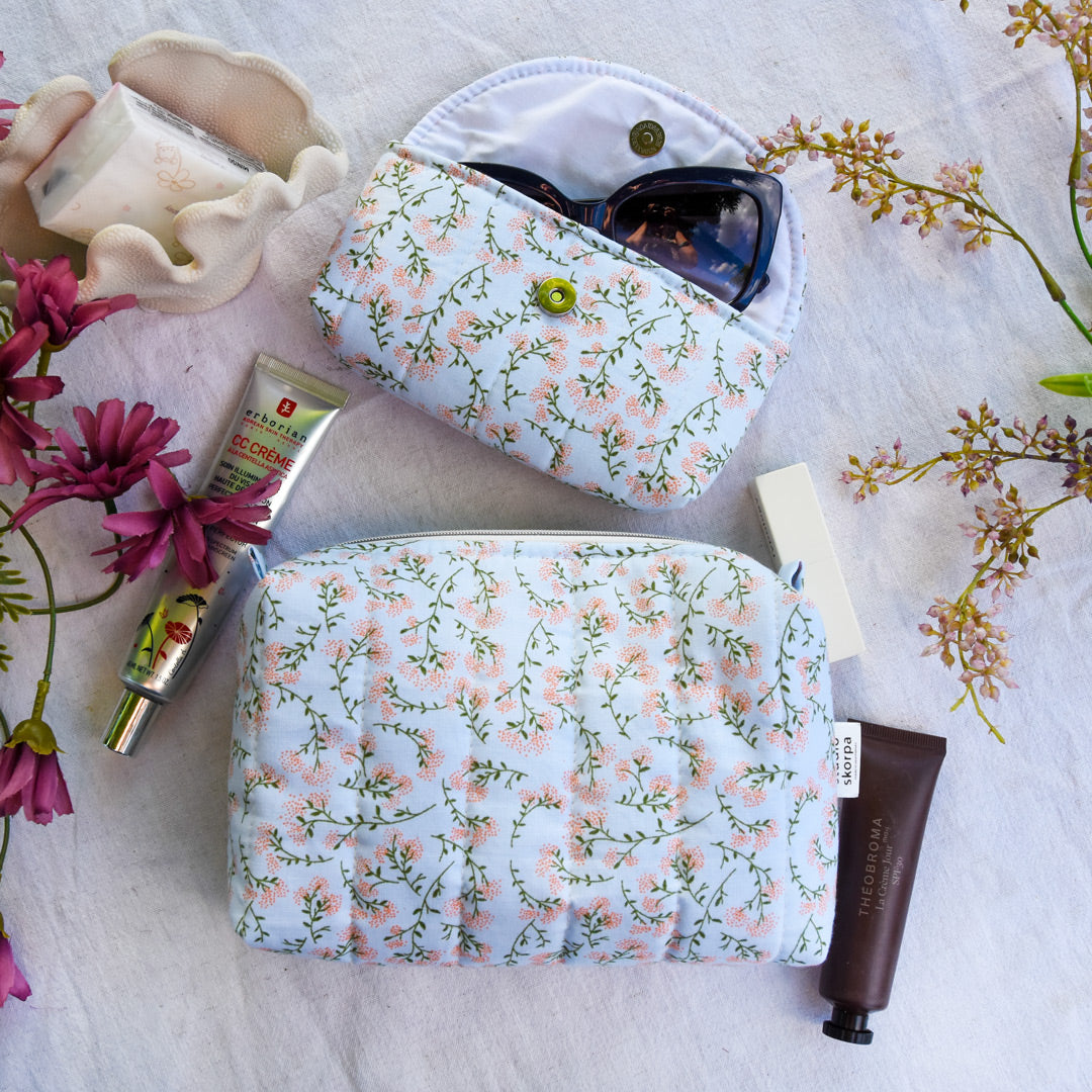 the perfect trousse • M • bleu pèche