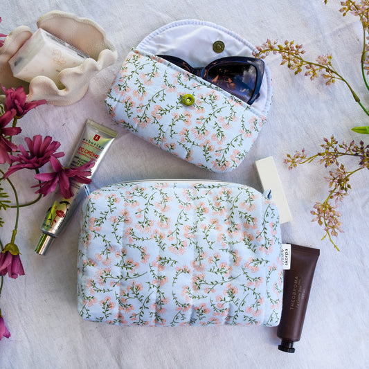 the perfect trousse • M • bleu pèche