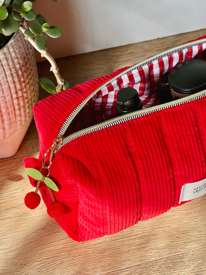 trousse pour outils cheveux • velours côtelé
