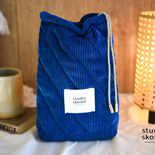 pochette livre • bleu royal