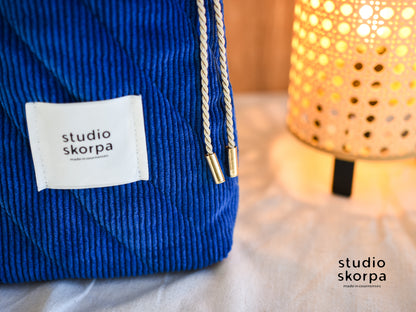 pochette livre • bleu royal
