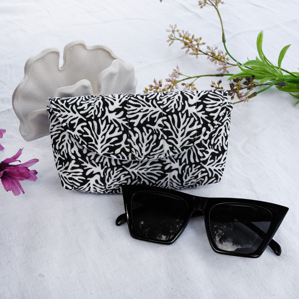 étui lunettes • corail noir