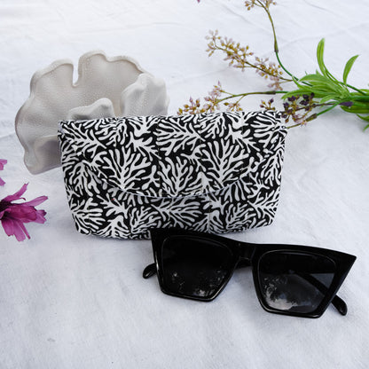 étui lunettes • corail noir