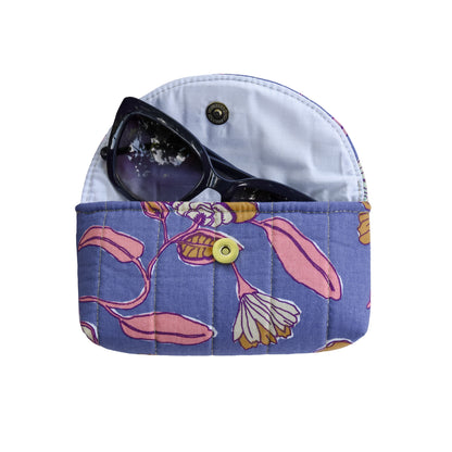 étui lunettes • floral violet