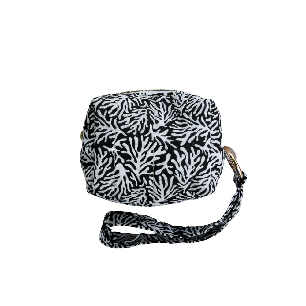 mini pochette • corail noir