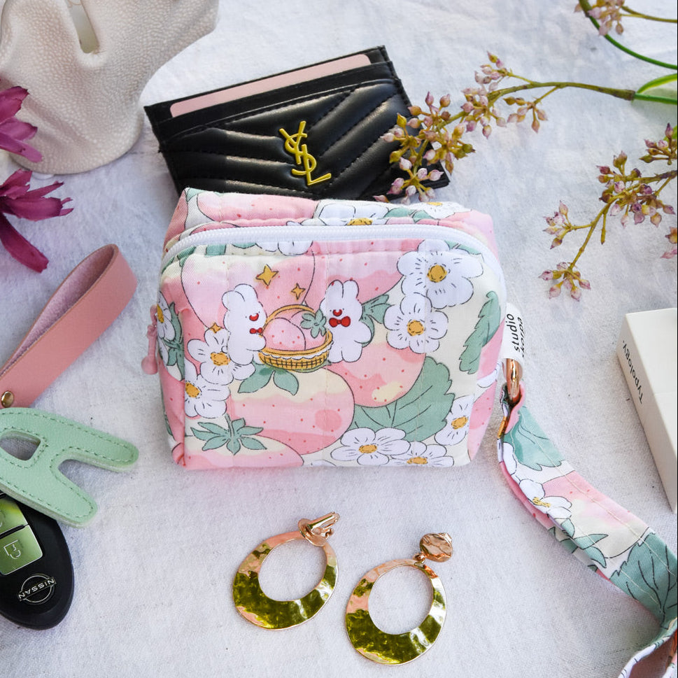 mini pochette • tulipes kawaii
