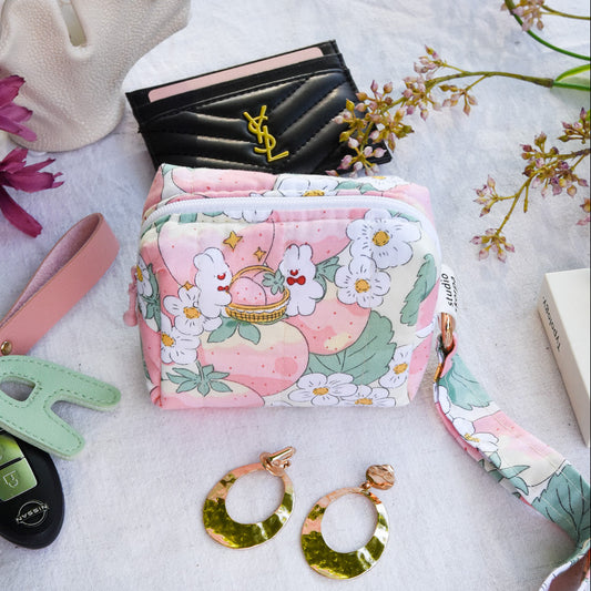 mini pochette • tulipes kawaii