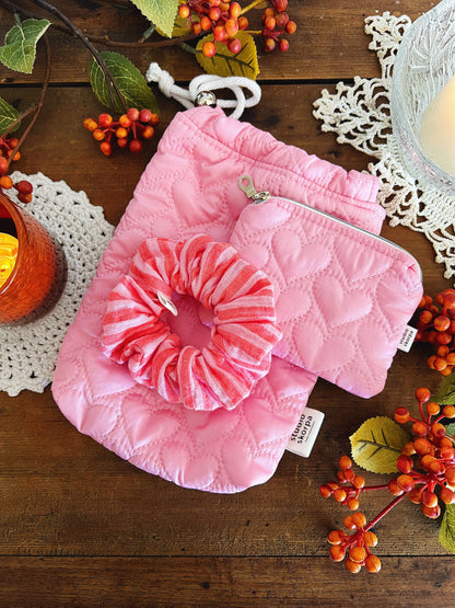 Pochette à tout + Portemonnaie + Chouchou
