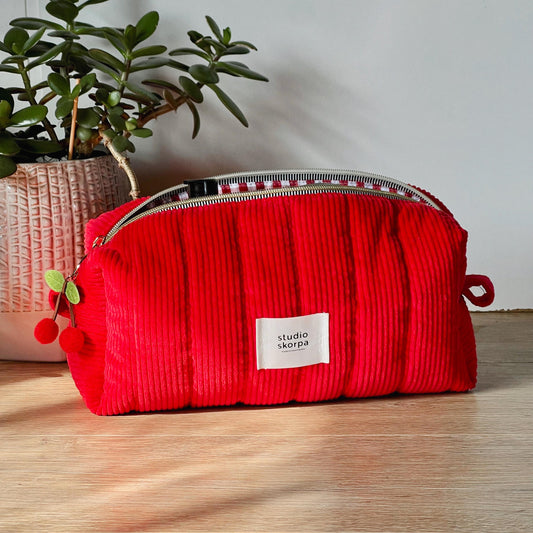 trousse pour outils cheveux • velours côtelé
